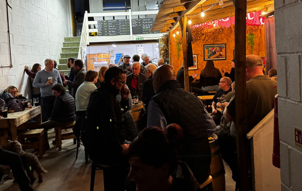 Real ale at the tap room